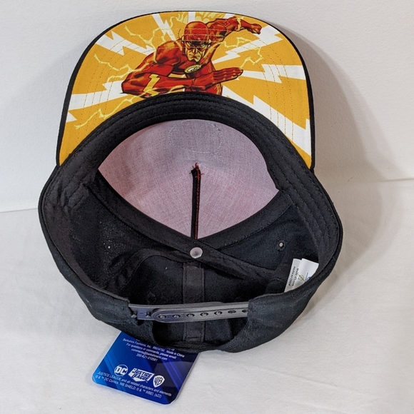 NWT Marvel DC Comics Flash Boys Officially Licensed Baseball Hat With Flat Brim - Picture 4 of 5